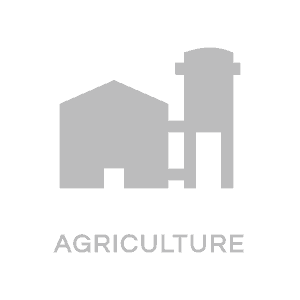 Agriculture icon on a black background.