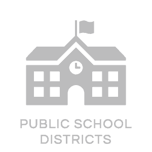 Public school districts logo on a gray background, featuring a reliable audit.