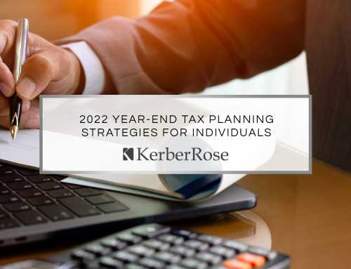 2022 Year-End Tax Planning Strategies for Individuals